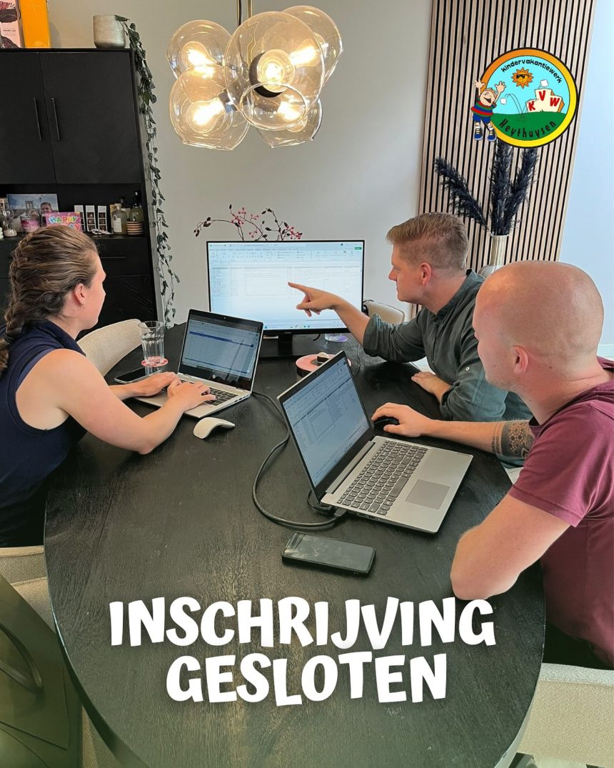 Inschrijving gesloten 🔐